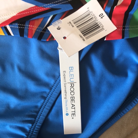 Bleu Rod Beattie Swim sarong swim bottoms size 10 New! - Picture 3 of 10